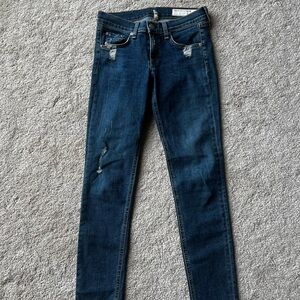 Rag & Bone Blue Skinny Jeans Classic Style